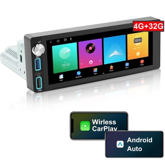 Android Radio 7″ VOLKSWAGEN UP / SKODA CITIGO / SEAT MII 2012+ 1DIN Apple Carplay & Android Auto Car Stereo Entertainment System