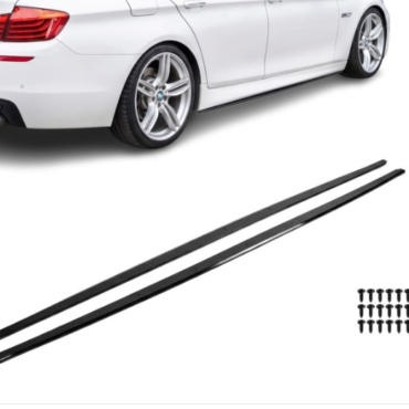 Performance side skirt extensions for BMW F10 / F11 (11-18), glossy black