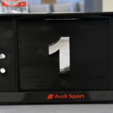 Audi sport number plate surrounds
