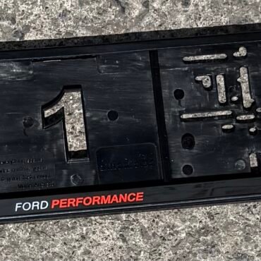 Ford performance number plate surrounds