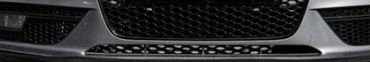 RS-style Fog Light Grill / Covers for Audi A4 B8.5 (12-15) standard, glossy black
