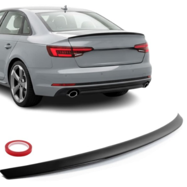 Boot Spoiler for Audi A4 B9 sedan (16-24), glossy black