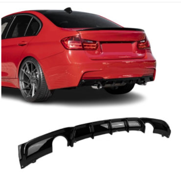 Performance rear Diffuser for BMW F30 / F31 M-Pack (335 / 340), glossy black