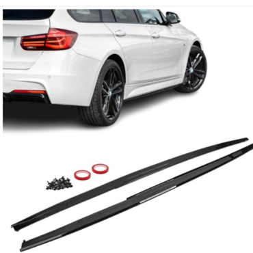 Performance Side Skirt Extensions for BMW F30 / F31, glossy black