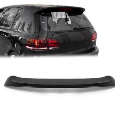 GTI style Roof Spoiler for VW Golf MK6 standard models, glossy black